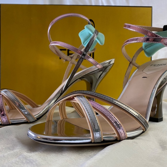 Fendi Metallic Heels - Picture 2 of 9